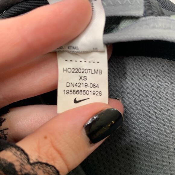 Nike Sports Bra Women XS Extra Small Shape High Support Padded Cut Out Zip Front - Picture 6 of 11